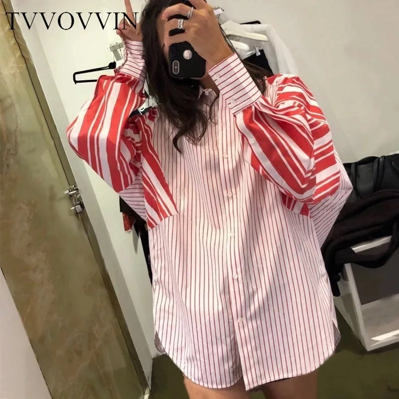 Blusas Mujer De Moda 2019Red Stripe Повседневная элегантная женская рубашка в полоску блузка с длинными рукавами осенние новые женские топы и блузки V869