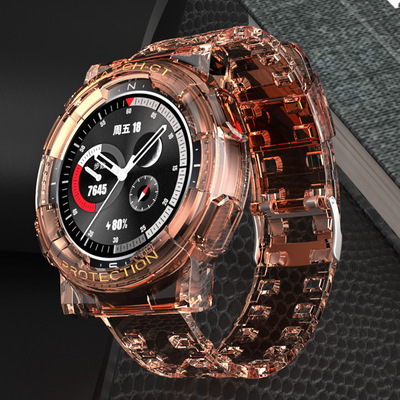 For Huawei GT2 E GT 2E Magi2 42MM 46MM Colorful Transparent Silicone Wristband For Huawei GT2E Magi 2 Watch Band Bracelet