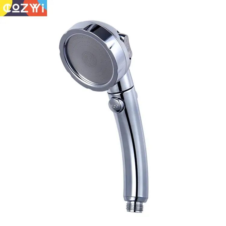 

Pressurized Shower Head Handheld Multi-functional 3 Way Water Mode Water-saving Square Shower Head Hand Showers