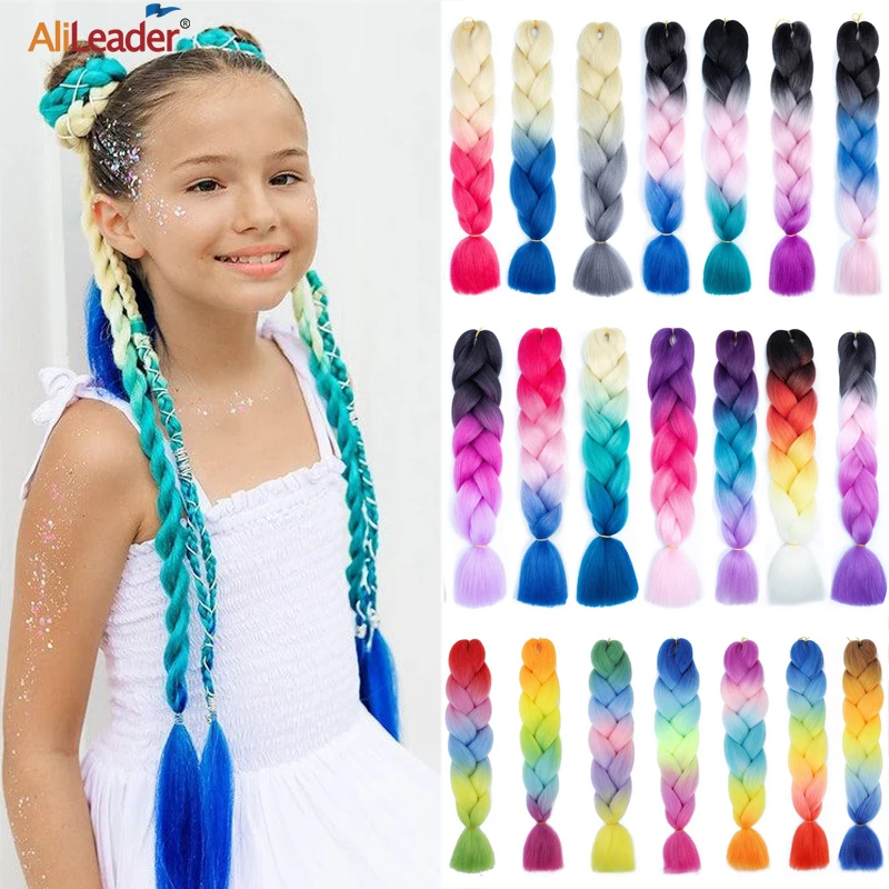 Synthetic Long Hair Braid Hair Extensions Braids Pre Stretched Hair