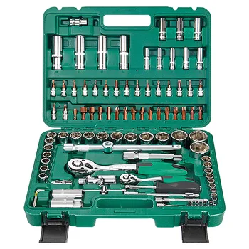 Price Measure Tape Band Hard Storage Box 94Piece DIY Household Home Hand Tool Set Screwdrivers Pliers Hammer Wrenches