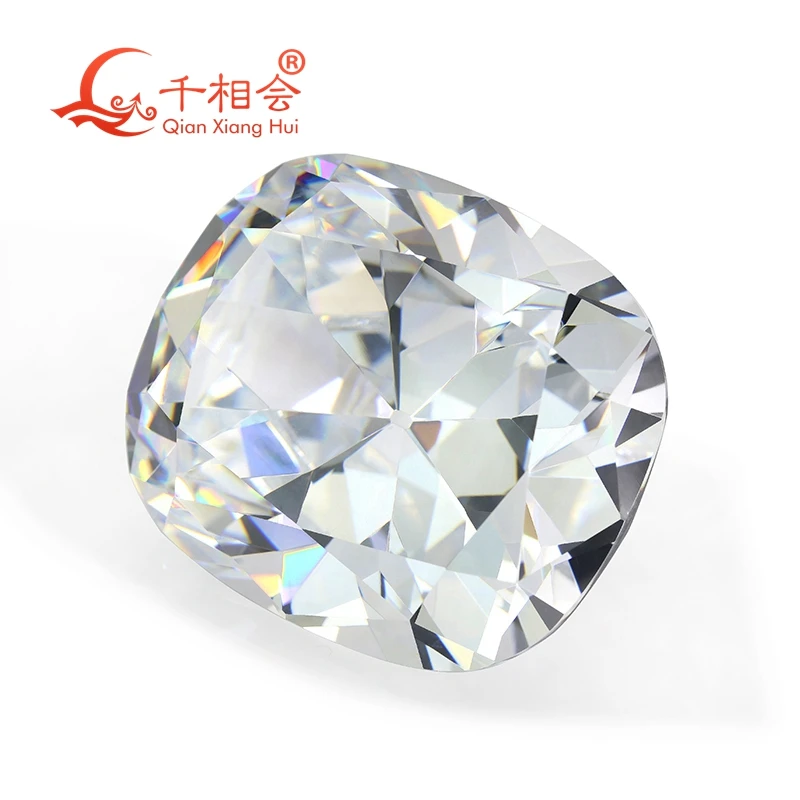 93ct White Cushion Shape Old European Cut Cubic Zirconia Loose