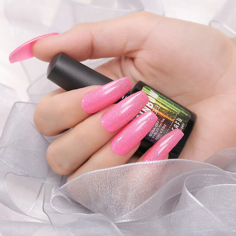 Красивые неоновые радужные ногти Modelones УФ гель для ногтей 10 мл профессиональный