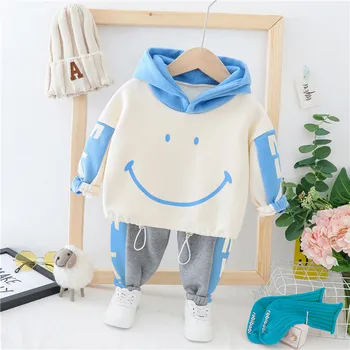 

Toddler Clothing Sets 2019 Autumn Baby Girl and Boy Clothes Sets Plush Warm Tops and Pants Kids Costume