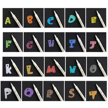 

Color Soft Tip Pen 6510BR Fire Paint Seal Pen DIY Decorative Graffiti Album Pen Golden Signature Pen Water Washable