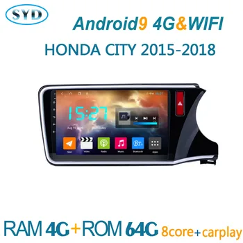 

car radio for Honda City Greiz Gienia 2015 2018 DVD multimedia player GPS navigator android autoradio coche stereo auto audio BT