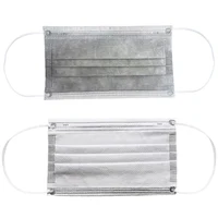 10-600pcs Mask Disposable Face Mask Gray Nonwove 3Layer Mouth Mask filter Anti Dust Breathable Protective Adult masks Fast Ship 2