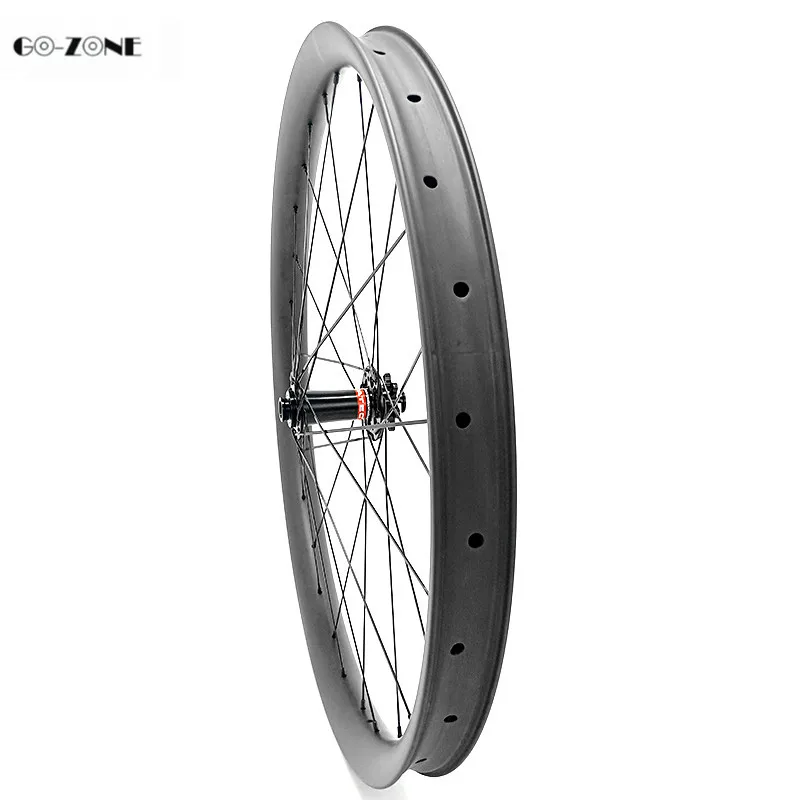 Excellent Go-zone 29er mtb carbon wheelset asymmetric 45x25mm tubeless bike carbon disc wheel novatec D791SB D792SB 100x15 142x12 カーボンホイール 5