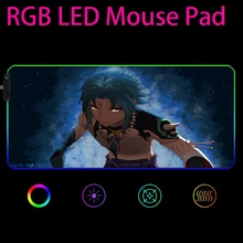 

RGB Gaming XXL MousePad Large Locking Edge Speed PC Game Gamer LED Mouse Pad Soft Laptop Notebook Mat for CSGO Genshin Impact