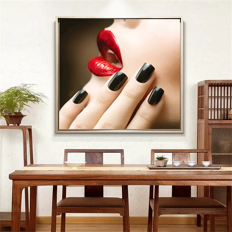 Gohipang-Modern-Figure-Lady-Nordic-Canvas-Painting-Picture-Home-Decor-Wall-Art-Poster-Nail-Salon-Print(2)