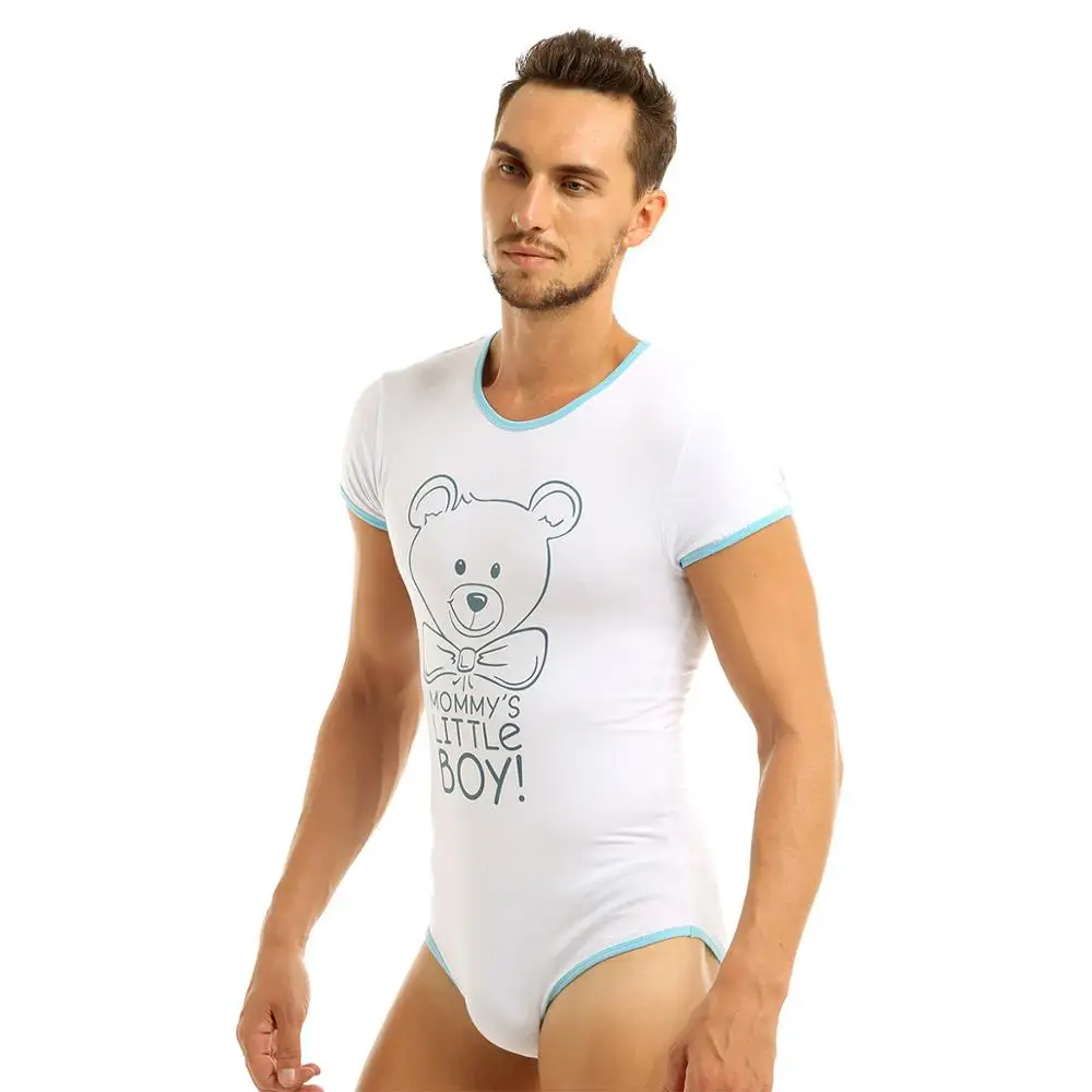 Взрослый мужской цельный сексуальный боди мужское нижнее белье с короткими