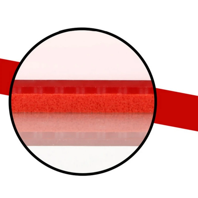 Ракетка для настольного тенниса Резина красный/черный полу липкая Резина жесткая губка прост в обращении Быстрая атака пинг понга резины