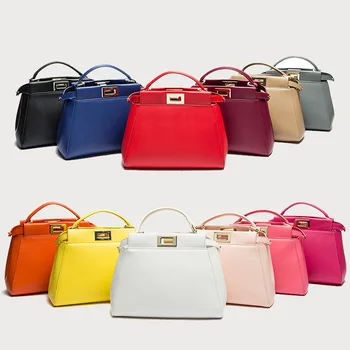 

New Genuine Leather Women Fashion Messenger Bags Luxury Cow Real Leather Shoulder Bag for Ladies Handbag Small Purse Tote
