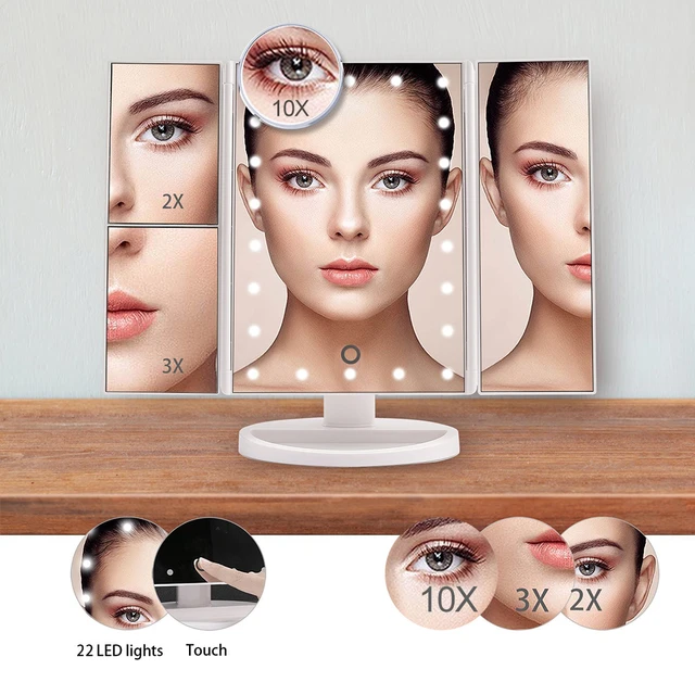 Cinco espejos de maquillaje con luz de Aliexpress ideales para