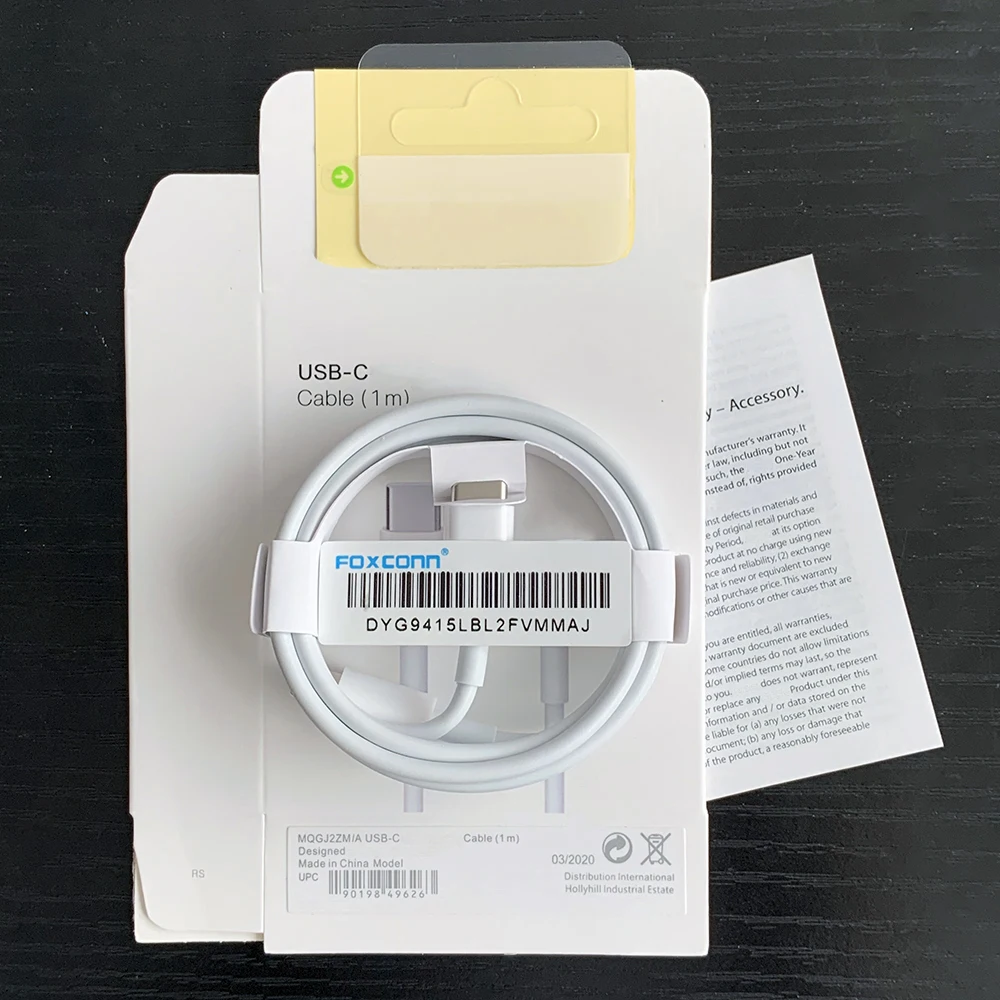 10PCS Original Foxconn OEM USB C Type PD Cable Data Charging For Iphone 12 13 Pro Max Mini Fast Charger Retail Box | Мобильные