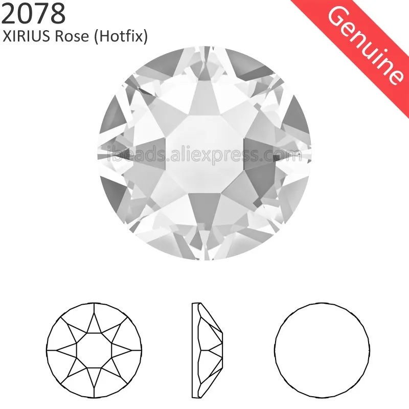 

Genuine Crystals from Swarovski 2038 2078 XILION XIRIUS Rose Flat Back Hotfix Rhinestone from Austria for Clothing Decoration