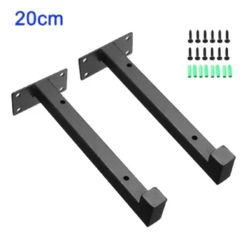 

2PCS Wall Mounted Shelf Bracket Scaffold Iron Support Stand 20/25/30cm W/ Screws