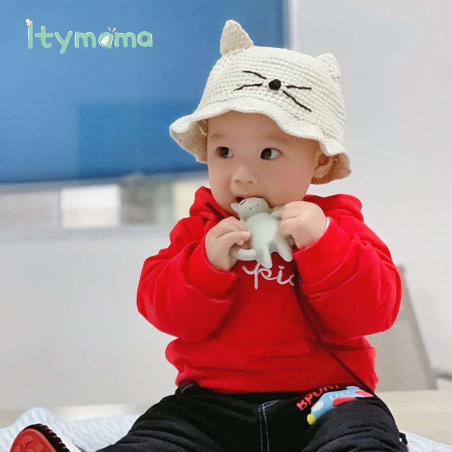 Itymama безопасный Прорезыватель для малышей, игрушки для малышей, без бисфенола, Прорезыватель для зубов, силиконовый прорезыватель, жевательный зуб, уход за зубами, подарок для младенцев