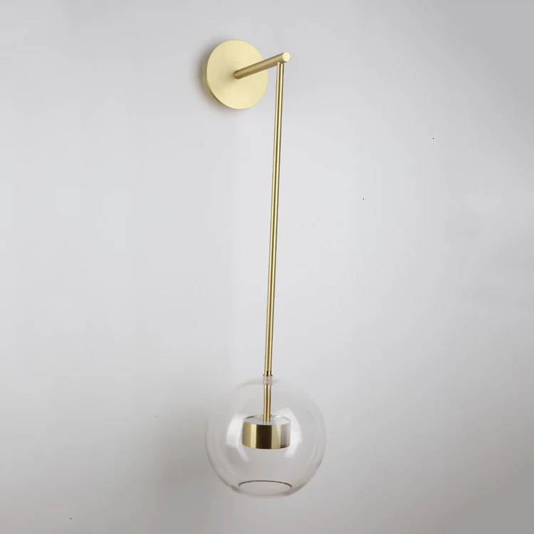 

Nordic postmodern design sconces light Simple strip glass modern wall lamp Ins wind blue white gray glass wall lights for home