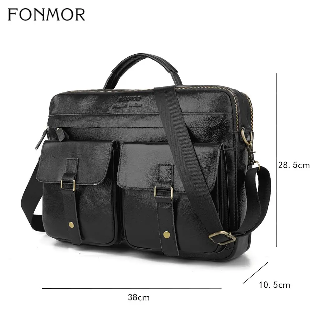 FONMOR мужской портфель, сумки для деловая сумка для мужчин, комплект из 2 предметов, сумки высокого качества, Кожаные Офисные Сумки через плечо, сумка-тоут