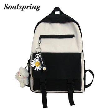 

High Quality Nylon Waterproof School Backpacks for Girls 2020 Cute Book Bags Women Travel Shoulder Backpack Luxury Student Bag