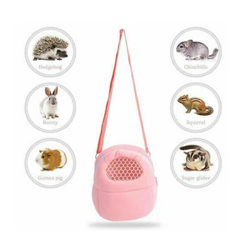 

Portable Small Pet Carrier Hamster Chinchilla Travel Warm Bag Guinea Pig Bed