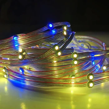 

WS2812B Pre-Soldered Leds Chips LED Module String Nodes DC 5V 12cm Wire Christmas tree Window decoration Lighting