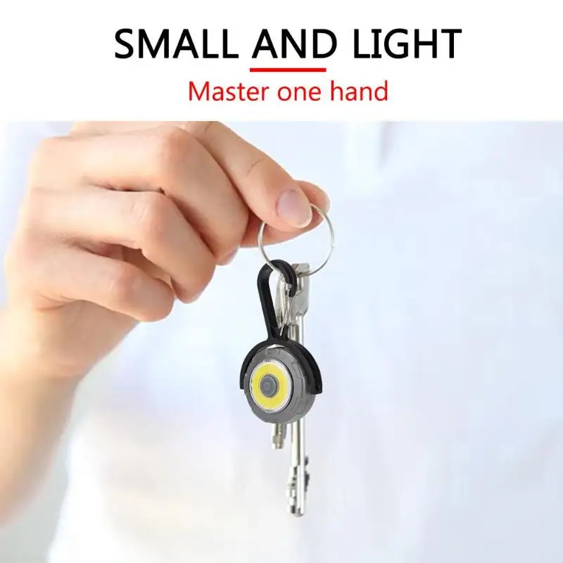 Mini Keychain Light Creative Camping Flashlight Outdoor Emergency Lamp Gift