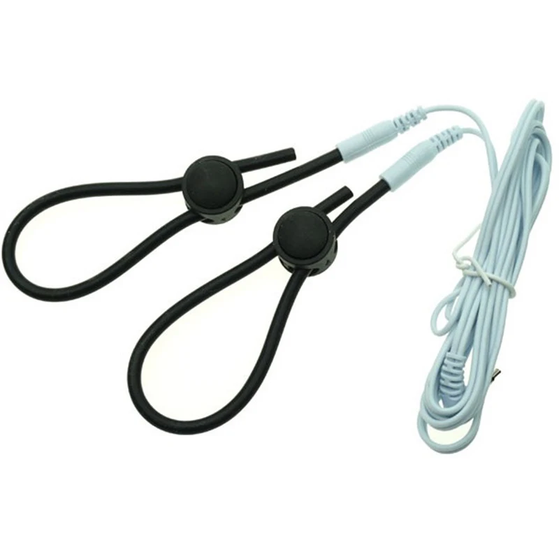 Electro Shock Penis Ring,E-stim Cock Cage,Penis Stimulation Cock Ring,Penis Extender Enlargement Ring,Sex Tool For Men Adult Toy