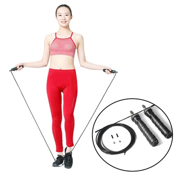 

Fitness Speed Jump Rope Weight Skip Ropes Adjustable Steel Cable Non-slip Handle Professional Gym Exercise Home Fitness Training