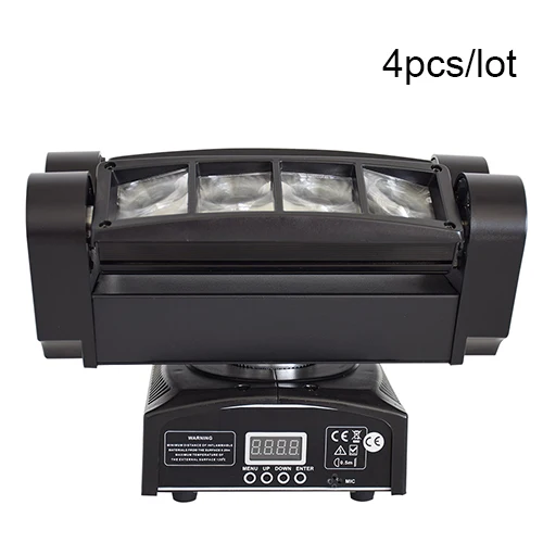 led spider 8x10w Светодиодный паук со вращающейся головой для сцены освещение 8X10 Вт RGBW 4in1 для Dj Свадебная вечеринка шоу 4 шт./лот - Цвет: led spider 8x10w