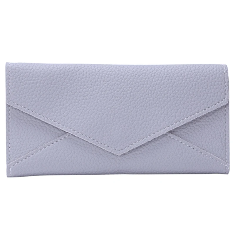 

New Women Daily Use Clutches Quality Clutch Purse Fashion Wallet(gray)