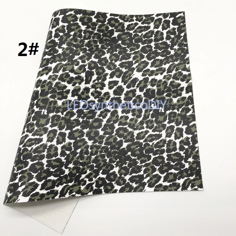 1 шт. 21X29 см Lepard напечатанная искусственная ткань, синтетическая кожа листы для изготовления луков LEOsyntheticoDIY T339