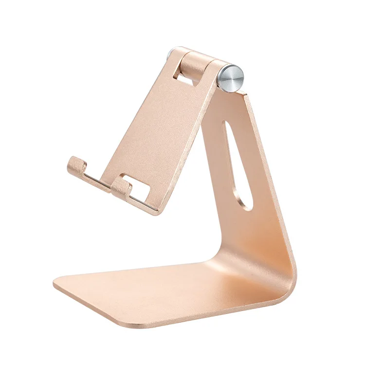 iphone stand 2022 Phone Holder Stand for IPhone 12 Xiaomi Mi 9 Metal Phone Holder Foldable Mobile Phone Stand Desk for IPhone 11 9 X XS cell phone holder for car Holders & Stands