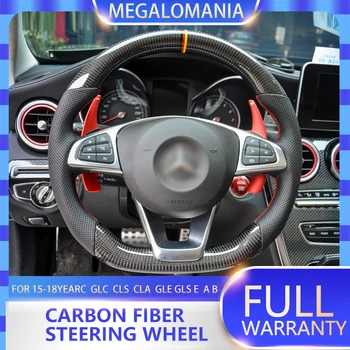 

Racing steering wheel for Mercedes c GLC CLS cla gle GLS e a b class carbon fiber steering wheel