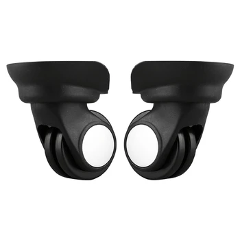 

1pair Flexible Repair Luggage Wheel Mute Caster Travel PVC Sliding 360 Rotating Replacement Suitcase Wear Resistant Accessories