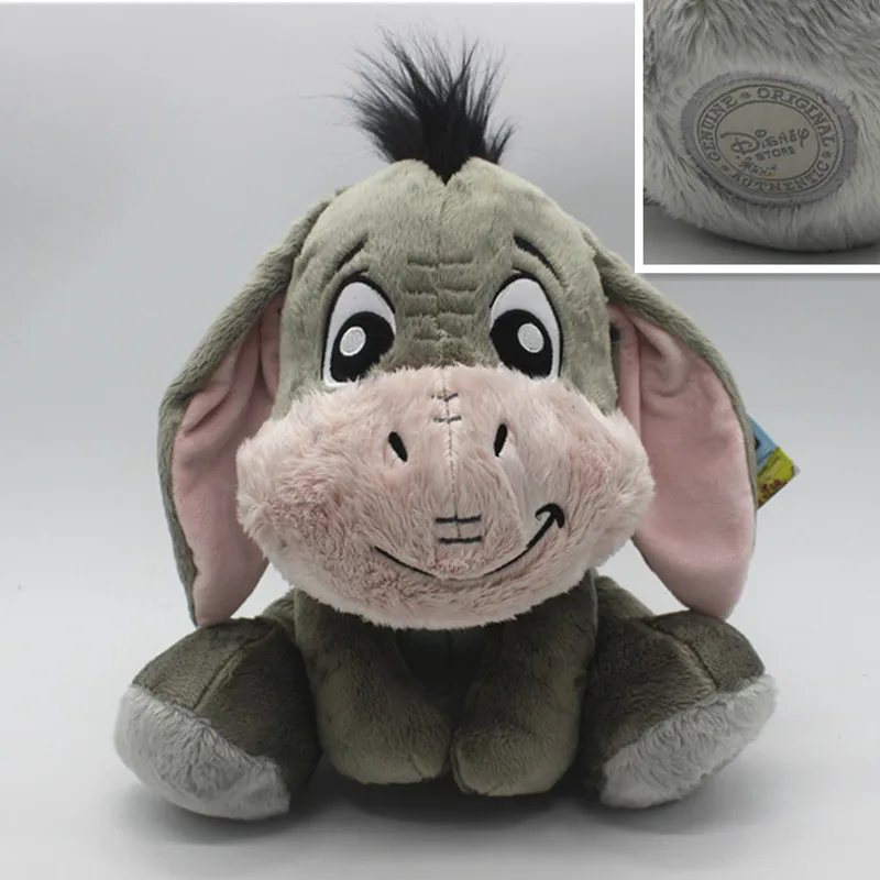 

Серая кукла из мультфильма Disney Eeyore с ослами, мягкие плюшевые игрушки с животными, милые детские куклы на день рождения, подарок для детей на День святого Валентина
