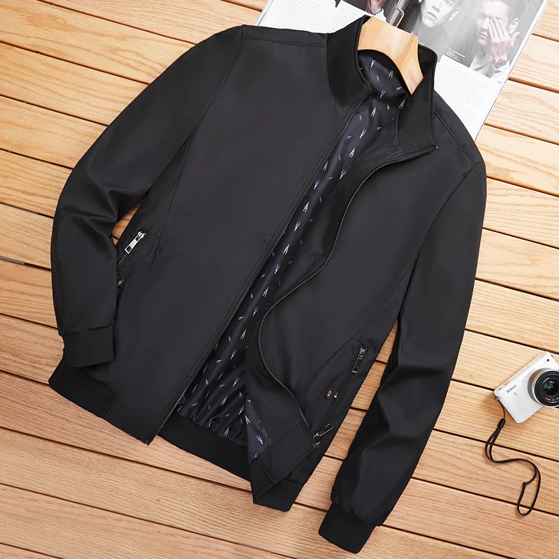 2021 Spring New Men's Bomber Zipper Jacket Male Casual Streetwear Hip Hop Slim Fit Pilot Coat Men Clothing Plus Size 4XL 5XL 6XL mens designer jackets Jackets
