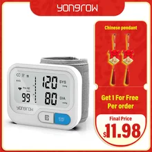 Yongrow Tonometer Automatische Handgelenk Digitale Blutdruck Monitor Digital lcd Sphgmomanometer Herz Rate Pulse Meter BP Monitor