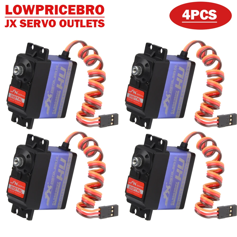 4 шт./компл. JX Servo CLS6036HV 35 кг тигельные цифровой Стандартный сервопривода для
