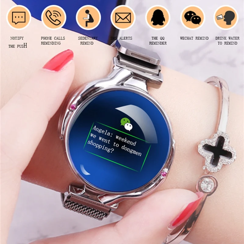 MOOL Смарт часы Z38 для женщин монитор сердечного ритма кровяного давления Smartwatch Браслет фитнес трекер сна Браслет спортивные часы B