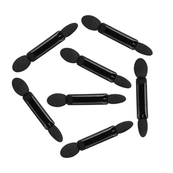 

100 pcs Eyeshadow Brush Double-ended Black Tipped Makeup Brushes Eye shadow Applicators for Store