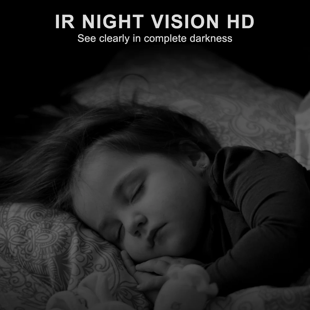 Wifi камера 1080P HD IP камера безопасности люди и домашние животные Обнаружение ночного видения Поддержка SD карты YI Облачное отслеживание движения для кошек собак