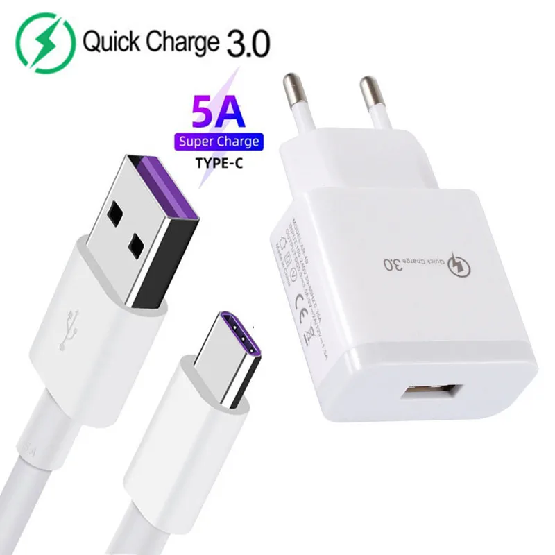 Для Samsung Galaxy S9 A71 Xiaomi Mi 9 Redmi Note 7 8 9S Huawei P30 Pro зарядное устройство для телефона QC 3 0 USB