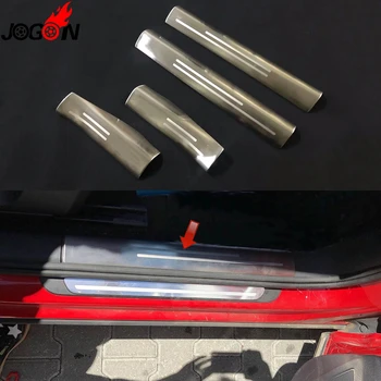

For Audi Q2 2017 2018 2019 Car Styling Door Interior Sill Foot Plate Guard Protector Cover Trim Stainless Steel Accessories