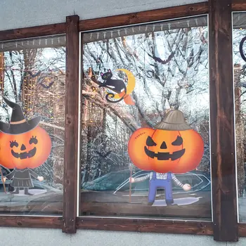 

1pc Halloween Sticker Durable Sturdy Halloween Sticker Window Stickers Shopwindow Sticker for Shop Home