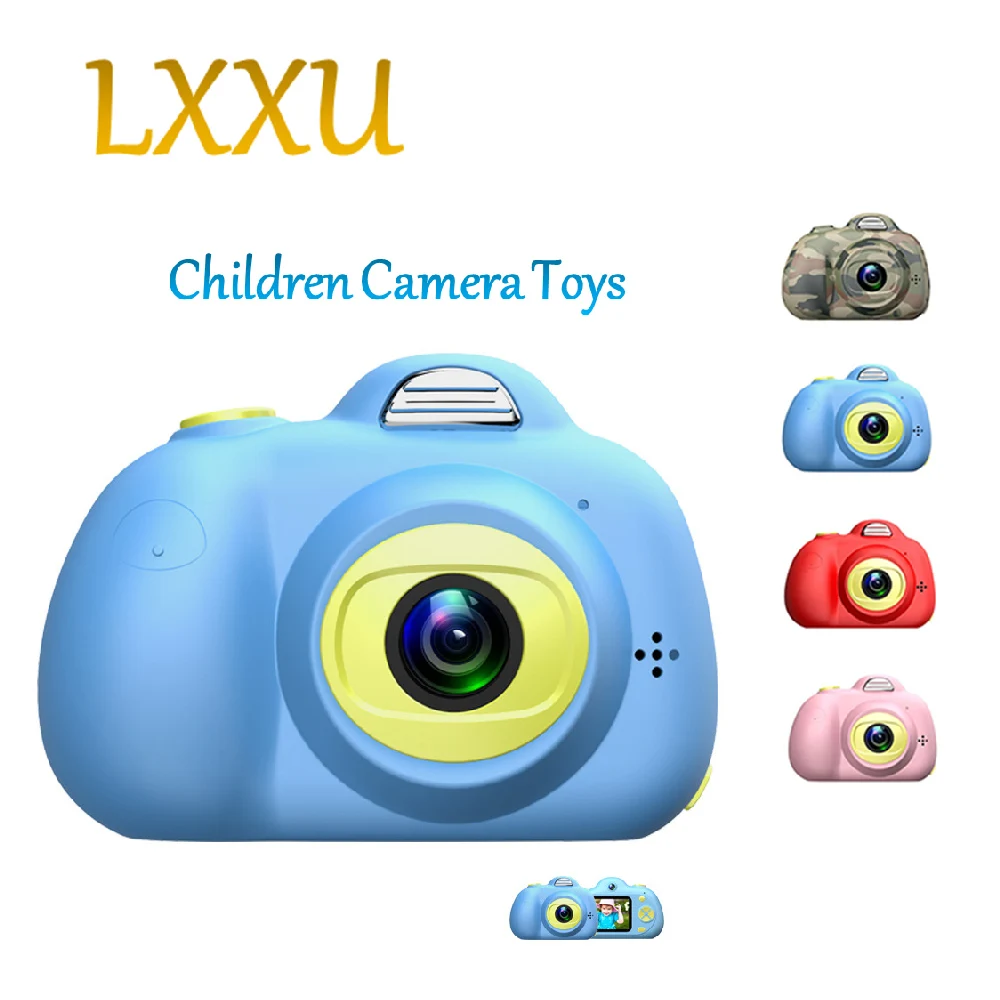 

LXXU kids camera dual 26MP camera 2 inch mini multi function abs material safe birthday gift fun baby children toys camera