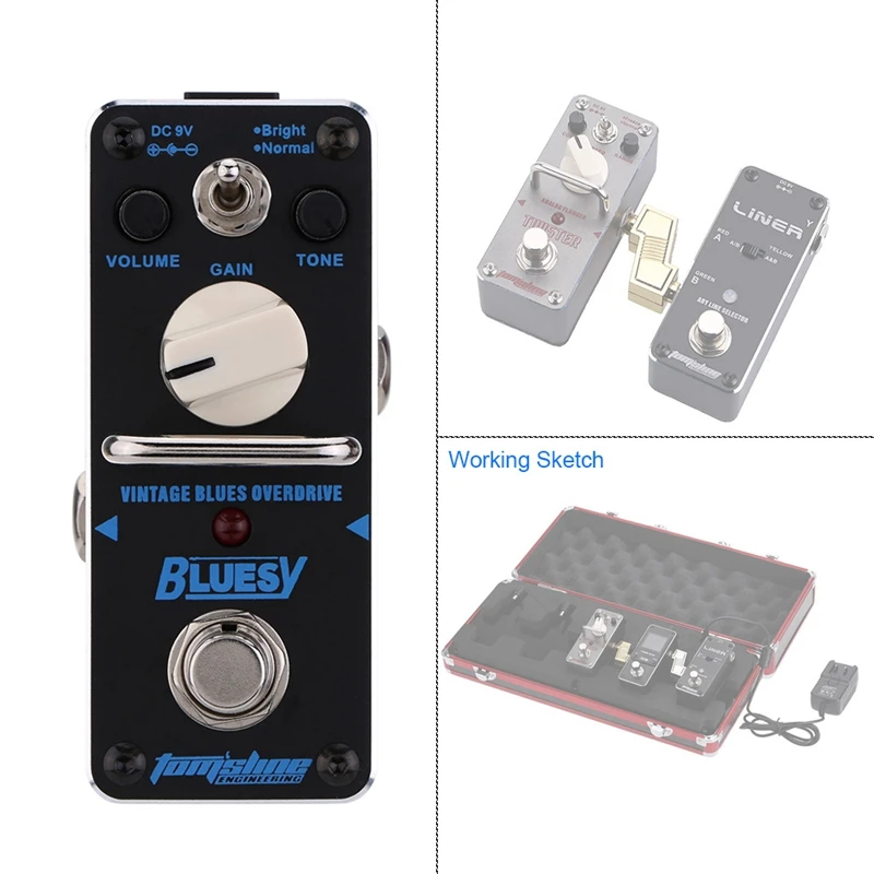 Горячий аромат ABY-3 гитарный эффект педали Bluesy винтажный Блюз овердрайв мини одна педаль эффектов для электрогитары