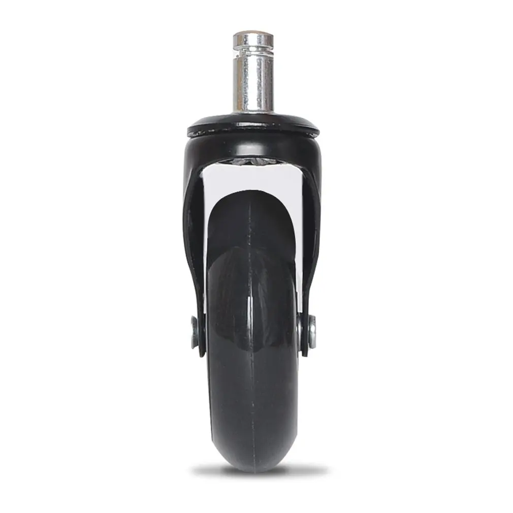 2.5Inch/3Inch PU Universal Wheel Circlip Caster Black Strong Load Bearing Transparent Wheel Office Chair Silent Wheel Sale