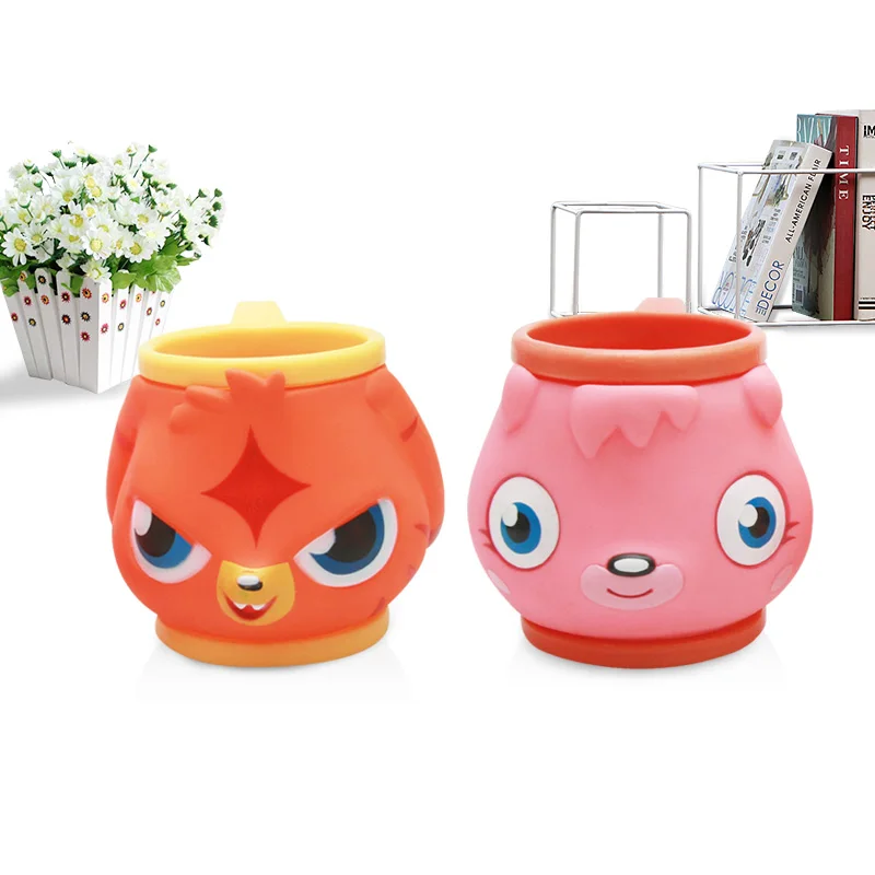 

Home Cartoon Cute Double-decker Drinking Cup Children's Milk Cup Tooth Brush Cup Anti-scalding Creative Office Coffee Cup Gift